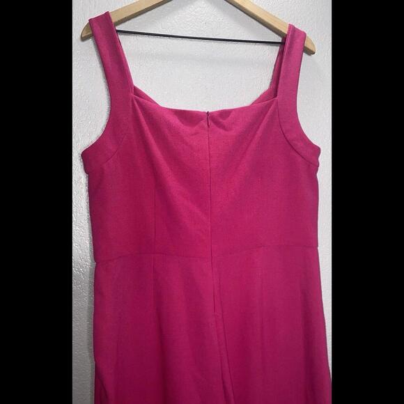Julia Jordan Pink Bow Jumpsuit Size 16 - Picture 6 of 10